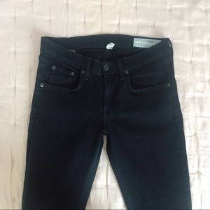 Rag & Bone Size 26 Black Skinny Jeans